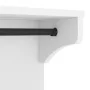 Perchero de pared SANDNES madera maciza pino blanco 87x30x42 cm de , Percheros para sombreros y abrigos - Ref: Foro24-4010474...