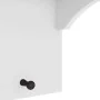Perchero de pared SANDNES madera maciza pino blanco 87x30x42 cm de , Percheros para sombreros y abrigos - Ref: Foro24-4010474...