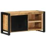 Mueble de TV madera maciza de mango rugosa 80x30x40 cm de , Muebles TV - Ref: Foro24-4013587, Precio: 201,69 €, Descuento: %