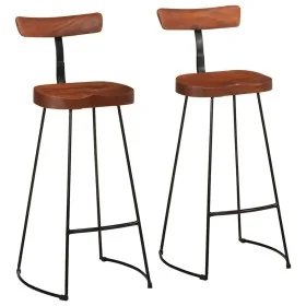 Taburetes de barra 2 uds 49x43x103 cm madera maciza de mango de , Taburetes de cocina - Ref: Foro24-4013524, Precio: 154,80 €...