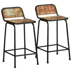 Taburetes de barra 2 uds 46x35,5x80 madera maciza reciclada de , Taburetes de cocina - Ref: Foro24-4013532, Precio: 130,15 €,...