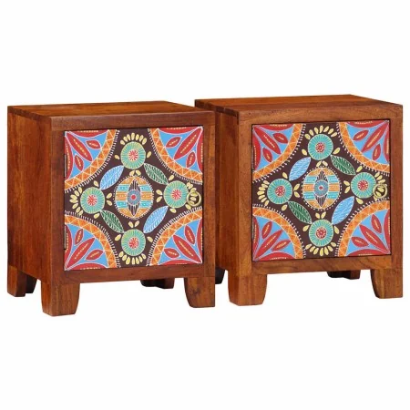 Mesita de noche 2 uds 40x30x45 cm madera maciza de acacia de , Mesitas de noche - Ref: Foro24-4016495, Precio: 155,65 €, Desc...