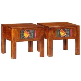 Mesita de noche 2 uds 40x40x36 cm madera maciza de acacia de , Mesitas de noche - Ref: Foro24-4016488, Precio: 147,38 €, Desc...
