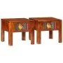 Mesita de noche 2 uds 40x40x36 cm madera maciza de acacia de , Mesitas de noche - Ref: Foro24-4016488, Precio: 147,38 €, Desc...