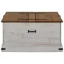 Baúl de almacenamiento HALDEN blanco 91x91x47 cm madera maciza de , Baúles de almacenamiento - Ref: Foro24-4018406, Precio: 2...