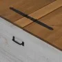 Baúl de almacenamiento HALDEN blanco 91x91x47 cm madera maciza de , Baúles de almacenamiento - Ref: Foro24-4018406, Precio: 2...