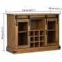 Aparador HALDEN 2 puertas correderas 112x40x80 cm de , Aparadores - Ref: Foro24-4018425, Precio: 333,74 €, Descuento: %