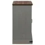 Aparador HALDEN con puerta corredera gris 80x40x80 cm de , Aparadores - Ref: Foro24-4018419, Precio: 202,34 €, Descuento: %
