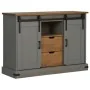 Aparador HALDEN 2 puertas correderas gris 112x40x80 cm de , Aparadores - Ref: Foro24-4018431, Precio: 274,62 €, Descuento: %