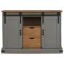 Aparador HALDEN 2 puertas correderas gris 112x40x80 cm de , Aparadores - Ref: Foro24-4018431, Precio: 274,62 €, Descuento: %