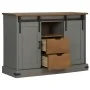 Aparador HALDEN 2 puertas correderas gris 112x40x80 cm de , Aparadores - Ref: Foro24-4018431, Precio: 274,62 €, Descuento: %