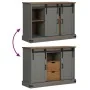 Aparador HALDEN 2 puertas correderas gris 112x40x80 cm de , Aparadores - Ref: Foro24-4018431, Precio: 274,62 €, Descuento: %