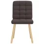 Sillas de comedor 2 unidades tela marrón oscuro de , Sillas de comedor - Ref: Foro24-4101095, Precio: 105,11 €, Descuento: %