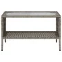 Sofá jardín de 2 plazas con cojín y mesa gris ratán sintético de , Sofás de exterior - Ref: Foro24-4103852, Precio: 223,98 €,...