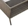 Sofá jardín de 2 plazas con cojín y mesa gris ratán sintético de , Sofás de exterior - Ref: Foro24-4103852, Precio: 223,98 €,...