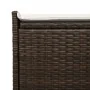 Banco de almacenaje con cojín marrón 100 cm ratán sintético de , Bancos de jardín - Ref: Foro24-4104061, Precio: 132,70 €, De...