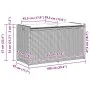 Banco de almacenaje con cojín marrón 100 cm ratán sintético de , Bancos de jardín - Ref: Foro24-4104061, Precio: 132,70 €, De...
