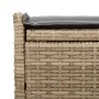 Banco de almacenaje con cojín beige 100 cm ratán sintético de , Bancos de jardín - Ref: Foro24-4104063, Precio: 133,40 €, Des...