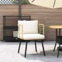 Sillón de jardín con cojines ratán sintético natural de , Sillas de jardín - Ref: Foro24-4108260, Precio: 114,97 €, Descuento: %