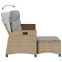 Sofá de jardín reclinable con cojines en forma de L beige de , Sofás de exterior - Ref: Foro24-4108241, Precio: 390,82 €, Des...