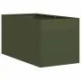 Jardinera de acero laminado en frío verde oliva 40x80x40 cm de , Maceteros y jardineras - Ref: Foro24-860734, Precio: 57,52 €...