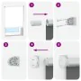Estor Enrollable Opaco Blanco 80x230 cm Tela Ancho 75,7cm de , Persianas y estores - Ref: Foro24-4011982, Precio: 24,70 €, De...