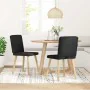 Sillas de comedor 2 unidades tela negro de , Sillas de comedor - Ref: Foro24-4101199, Precio: 101,95 €, Descuento: %