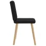 Sillas de comedor 2 unidades tela negro de , Sillas de comedor - Ref: Foro24-4101199, Precio: 101,95 €, Descuento: %