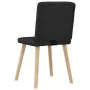 Sillas de comedor 2 unidades tela negro de , Sillas de comedor - Ref: Foro24-4101199, Precio: 101,95 €, Descuento: %
