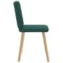 Sillas de comedor 2 unidades tela verde oscuro de , Sillas de comedor - Ref: Foro24-4101202, Precio: 101,95 €, Descuento: %
