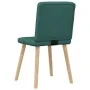 Sillas de comedor 2 unidades tela verde oscuro de , Sillas de comedor - Ref: Foro24-4101202, Precio: 101,95 €, Descuento: %