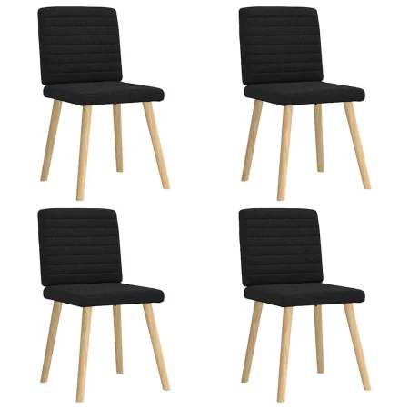 Sillas de comedor 4 unidades tela negras von , Essstühle - Ref: Foro24-3315276, Preis: 198,40 €, Rabatt: %
