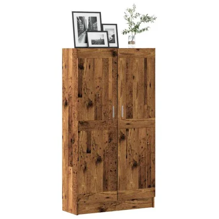 Estantería madera ingeniería madera envejecida 82,5x30,5x150 cm de , Librerías y estanterías - Ref: Foro24-3345215, Precio: 1...