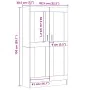 Estantería madera ingeniería madera envejecida 82,5x30,5x150 cm de , Librerías y estanterías - Ref: Foro24-3345215, Precio: 1...