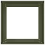 Jardinera acero verde oliva 40x40x30 cm de , Maceteros y jardineras - Ref: Foro24-860797, Precio: 43,20 €, Descuento: %