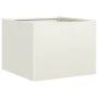 Jardinera acero blanco 40x40x30 cm de , Maceteros y jardineras - Ref: Foro24-860795, Precio: 49,19 €, Descuento: %