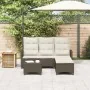 Set de sofás de jardín en forma de L con cojines 3 pzas marrón de , Conjuntos de jardín - Ref: Foro24-3328639, Precio: 508,12...