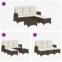 Set de sofás de jardín en forma de L con cojines 3 pzas marrón de , Conjuntos de jardín - Ref: Foro24-3328639, Precio: 508,12...