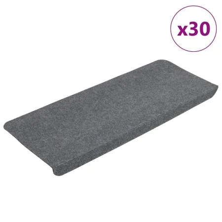 Alfombrilla autoadhesiva escalera 30 uds gris 65x24,5x3,5 cm de , Alfombrillas para escalones - Ref: Foro24-3365913, Precio: ...