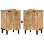 Mueble de baño madera maciza mango marrón 38x33,5x58 cm de , Muebles de baño - Ref: Foro24-4017741, Precio: 87,12 €, Descuent...