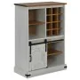 Vinoteca HALDEN con botelleros y puerta corredera blanco pino de , Armarios para vino y licores - Ref: Foro24-4018446, Precio...