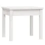 Banco de jardín madera maciza pino blanco 50x44x45 cm de vidaXL, Bancos de jardín - Ref: Foro24-823991, Precio: 48,00 €, Desc...