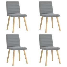 Sillas de comedor 4 unidades tela gris claro de , Sillas de comedor - Ref: Foro24-3315274, Precio: 198,40 €, Descuento: %
