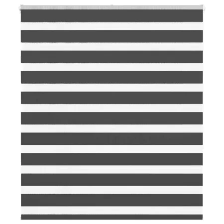 Estor cebra negro 120x150 cm tejido ancho 115,9 cm poliéster de , Persianas y estores - Ref: Foro24-4014239, Precio: 27,54 €,...
