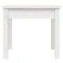 Banco de jardín madera maciza pino blanco 50x44x45 cm de vidaXL, Bancos de jardín - Ref: Foro24-823991, Precio: 48,00 €, Desc...