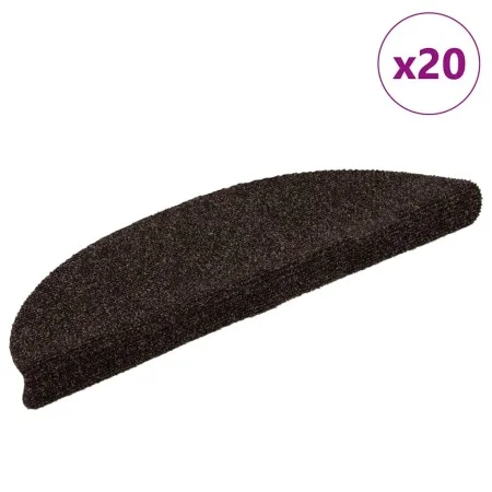 Alfombrilla autoadhesiva escalera 20 uds marrón 56x17x3 cm de , Alfombrillas para escalones - Ref: Foro24-3365674, Precio: 40...