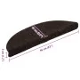 Alfombrilla autoadhesiva escalera 20 uds marrón 56x17x3 cm de , Alfombrillas para escalones - Ref: Foro24-3365674, Precio: 40...