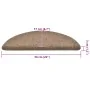 Alfombrilla autoadhesiva escalera 30 uds crema 56x17x3 cm de , Alfombrillas para escalones - Ref: Foro24-3365688, Precio: 80,...