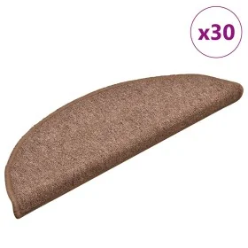 Alfombrilla escalera 30 uds marrón 56x17x3 cm de , Alfombrillas para escalones - Ref: Foro24-3365744, Precio: 118,36 €, Descu...