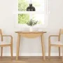 Mesa de comedor natural madera maciza roble caucho de , Mesas de cocina y de comedor - Ref: Foro24-4102530, Precio: 180,13 €,...